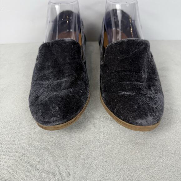 DV by Dolce Vita Womens 8 Purple Gray Slip On Velvet Loafers 096007318 Casual - Picture 4 of 10
